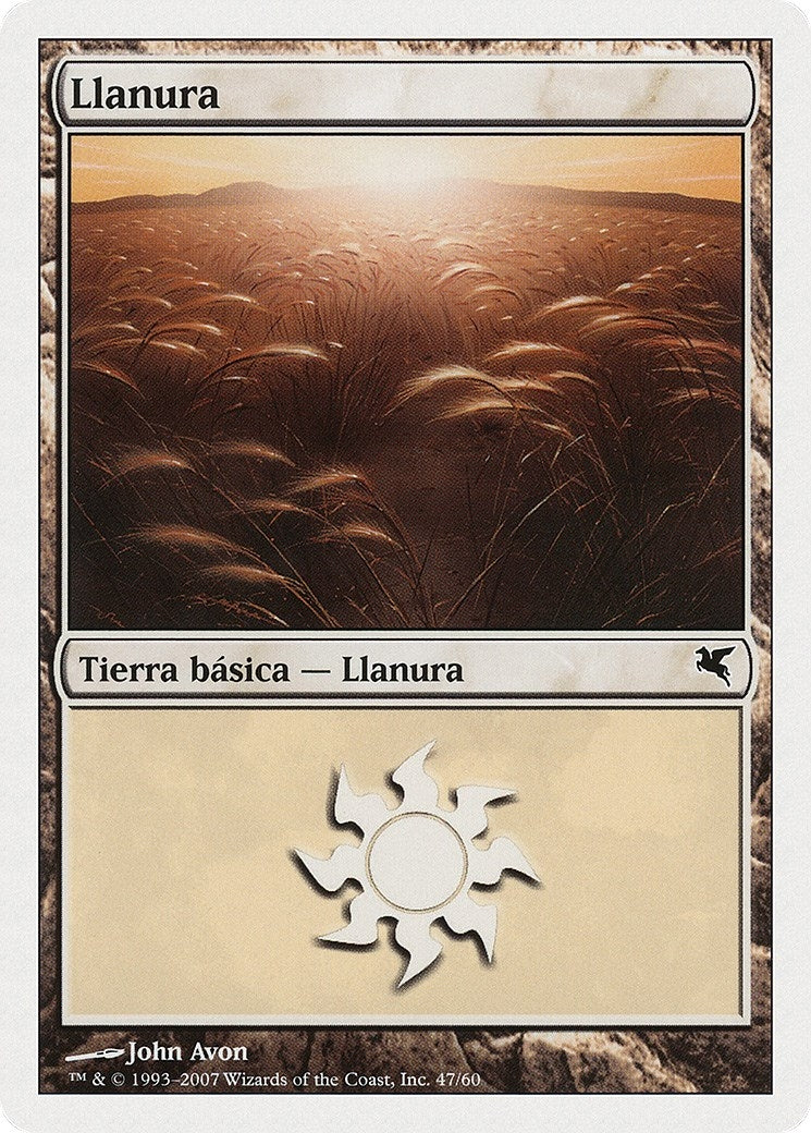 Plains (Spanish) - "Llanura" (J47) (J47) (Magic Encyclopedia 2005 (Salvat/Hachette))