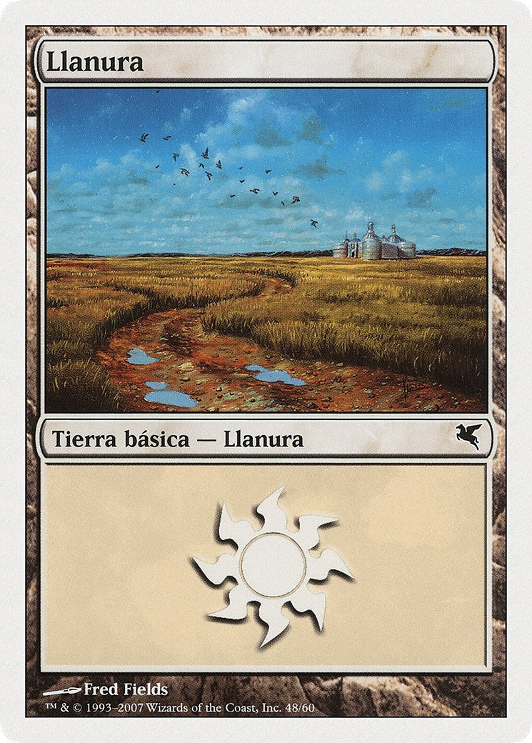 Plains (Spanish) - "Llanura" (J48) (J48) (Magic Encyclopedia 2005 (Salvat/Hachette))