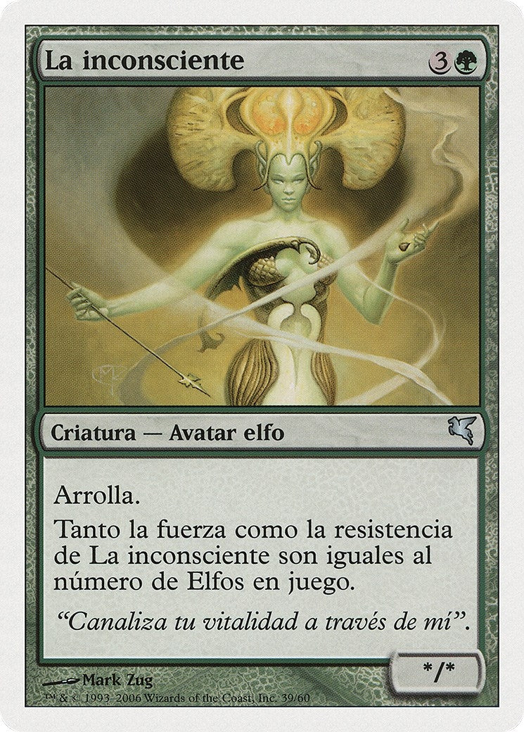 Heedless One (Spanish) - "La inconsciente" (B39) (Magic Encyclopedia 2005 (Salvat/Hachette))