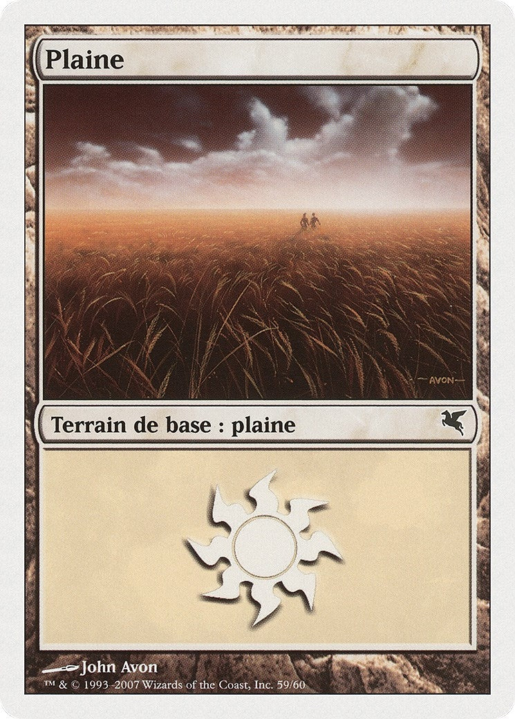 Plains (French) - "Plaine" (J59) (J59) (Magic Encyclopedia 2005 (Salvat/Hachette))
