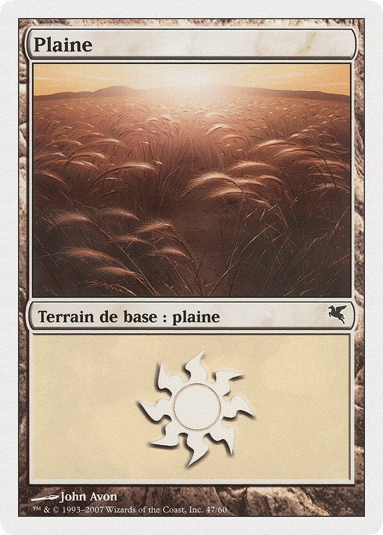 Plains (French) - "Plaine" (J47) (J47) (Magic Encyclopedia 2005 (Salvat/Hachette))