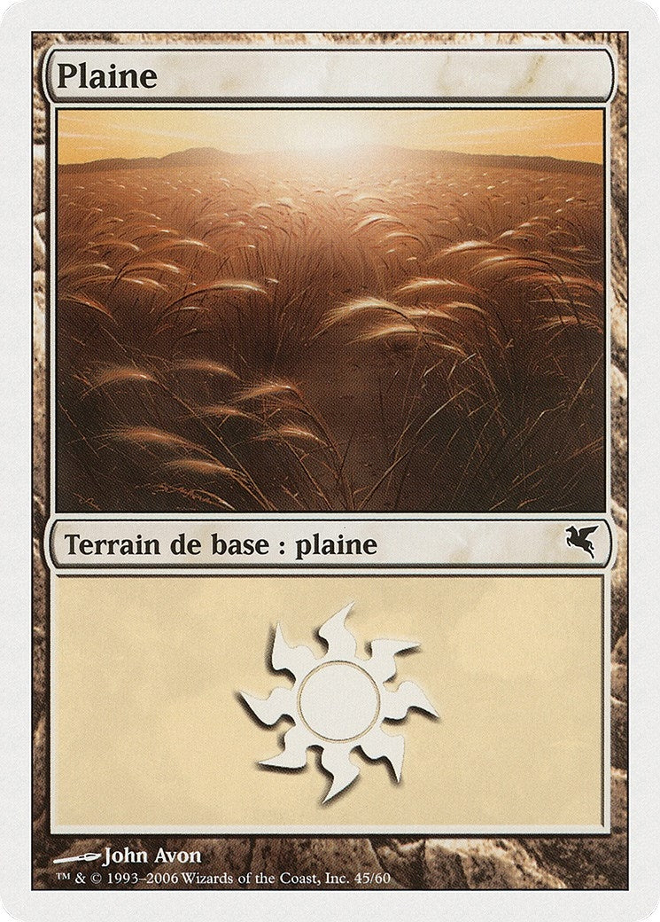 Plains (French) - "Plaine" (G45) (G46) (Magic Encyclopedia 2005 (Salvat/Hachette))