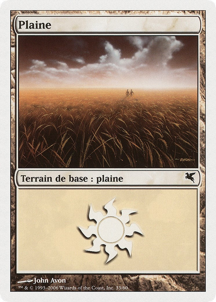 Plains (French) - "Plaine" (G33) (G33) (Magic Encyclopedia 2005 (Salvat/Hachette))