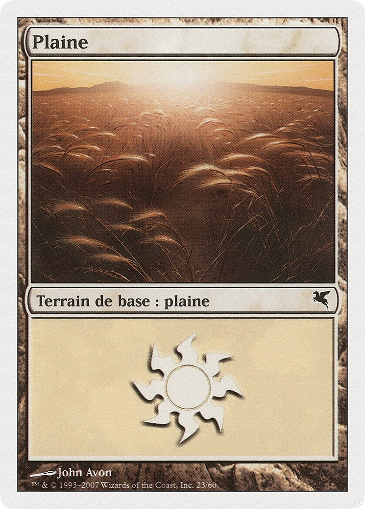 Plains (French) - "Plaine" (J23) (J23) (Magic Encyclopedia 2005 (Salvat/Hachette))
