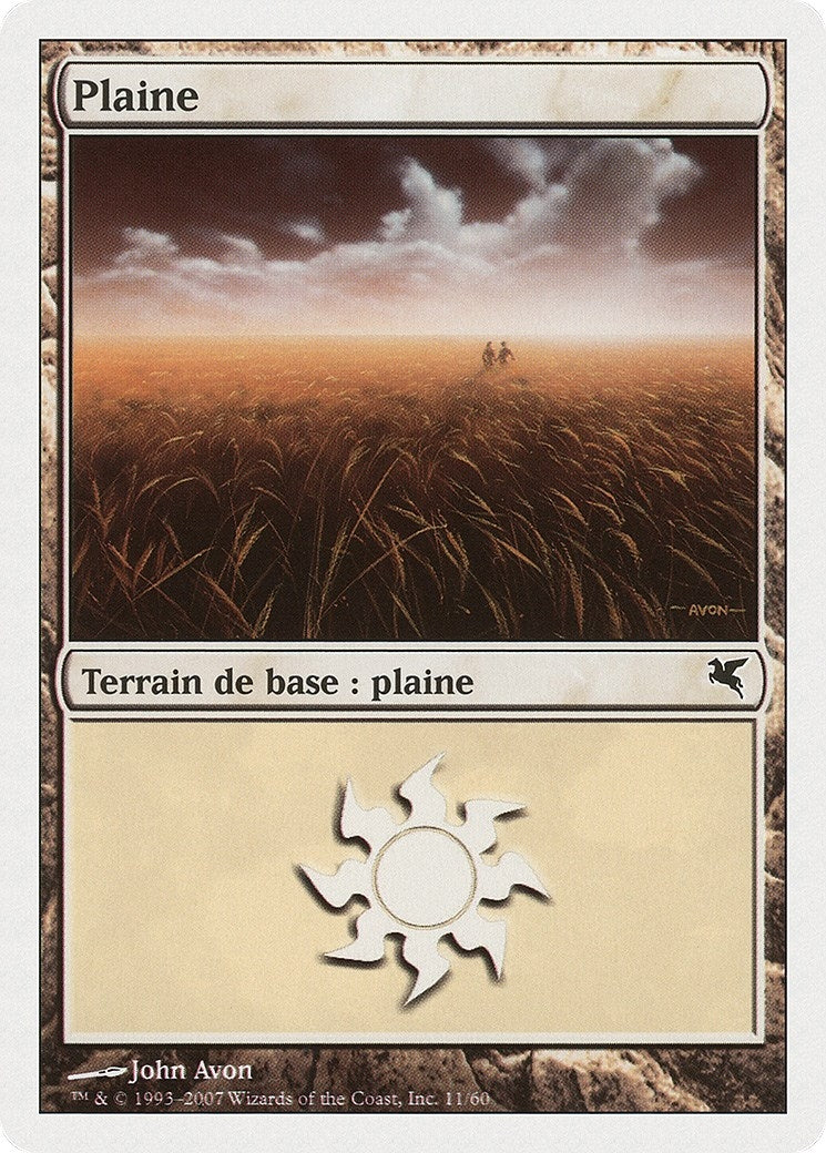 Plains (French) - "Plaine" (J11) (J11) (Magic Encyclopedia 2005 (Salvat/Hachette))