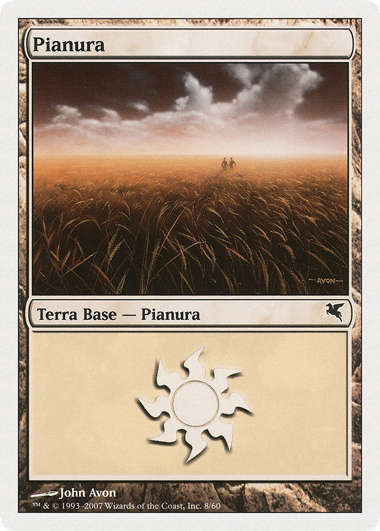 Plains (Italian) - "Pianura" (C8) (C8) (Magic Encyclopedia 2005 (Salvat/Hachette))