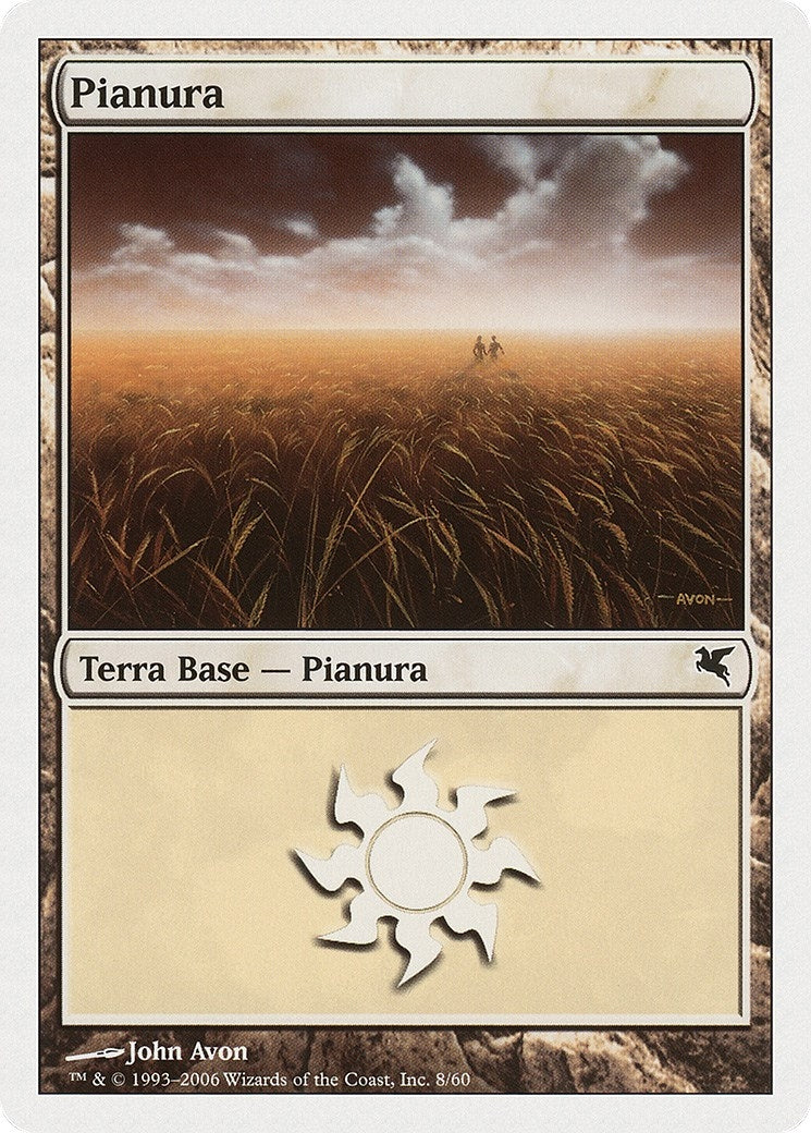 Plains (Italian) - "Pianura" (G8) (G8) (Magic Encyclopedia 2005 (Salvat/Hachette))