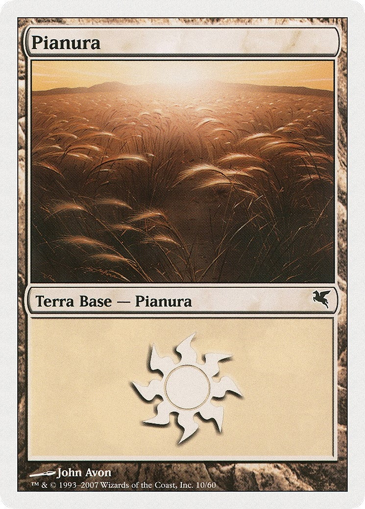 Plains (Italian) - "Pianura" (C10) (C10) (Magic Encyclopedia 2005 (Salvat/Hachette))