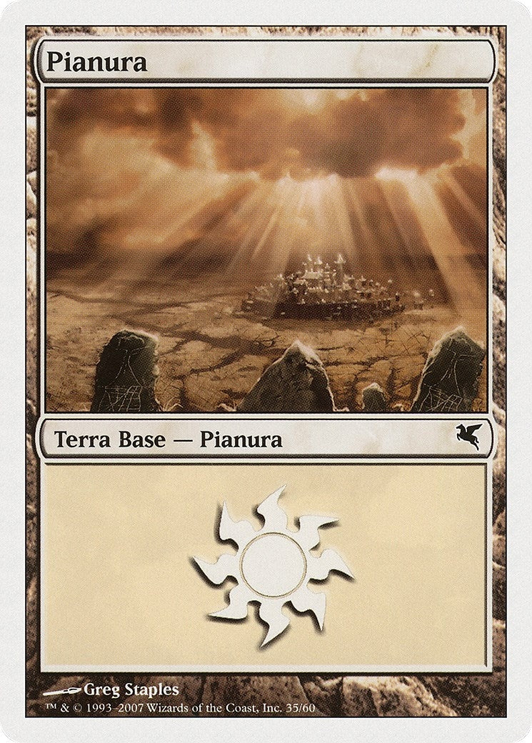 Plains (Italian) - "Pianura" (L35) (L35) (Magic Encyclopedia 2005 (Salvat/Hachette))
