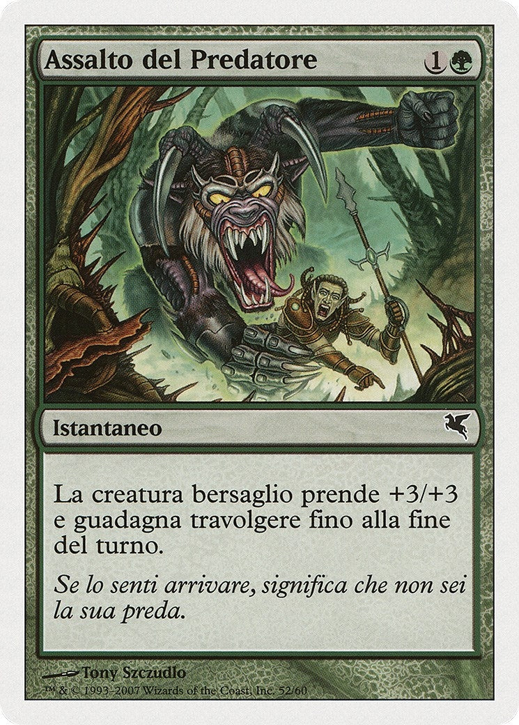 Predator's Strike (Italian) - "Assalto del Predatore" (K52) (Magic Encyclopedia 2005 (Salvat/Hachette))