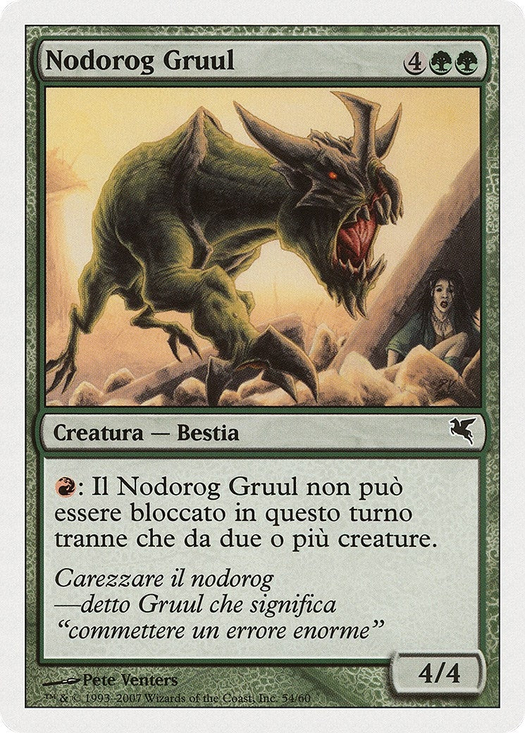 Nodorog Gruul (Italian) - "Nodorog Gruul" (K54) (Magic Encyclopedia 2005 (Salvat/Hachette))