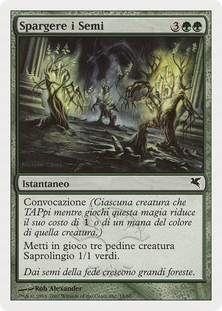 Scatter the Seeds (Italian) - "Spargere i Semi" (J18) (Magic Encyclopedia 2005 (Salvat/Hachette))