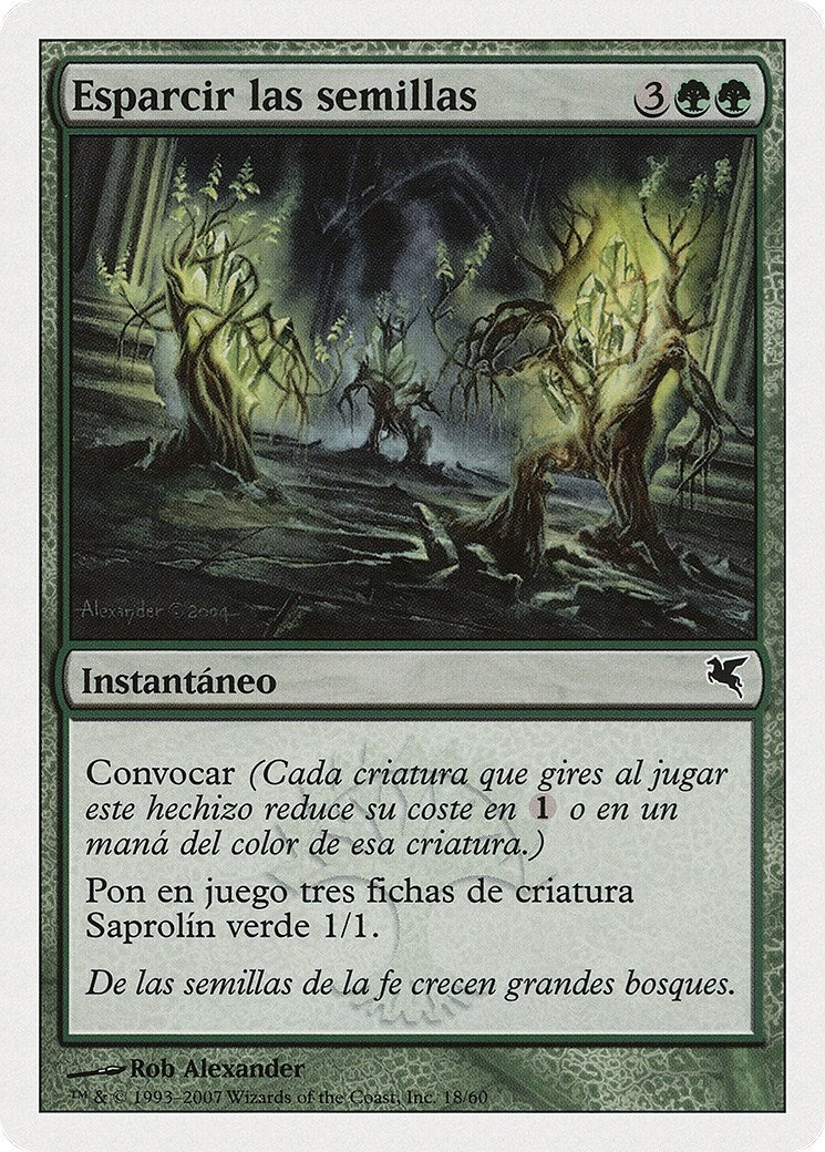 Scatter the Seeds (Spanish) - "Esparcir las semillas" (J18) (Magic Encyclopedia 2005 (Salvat/Hachette))