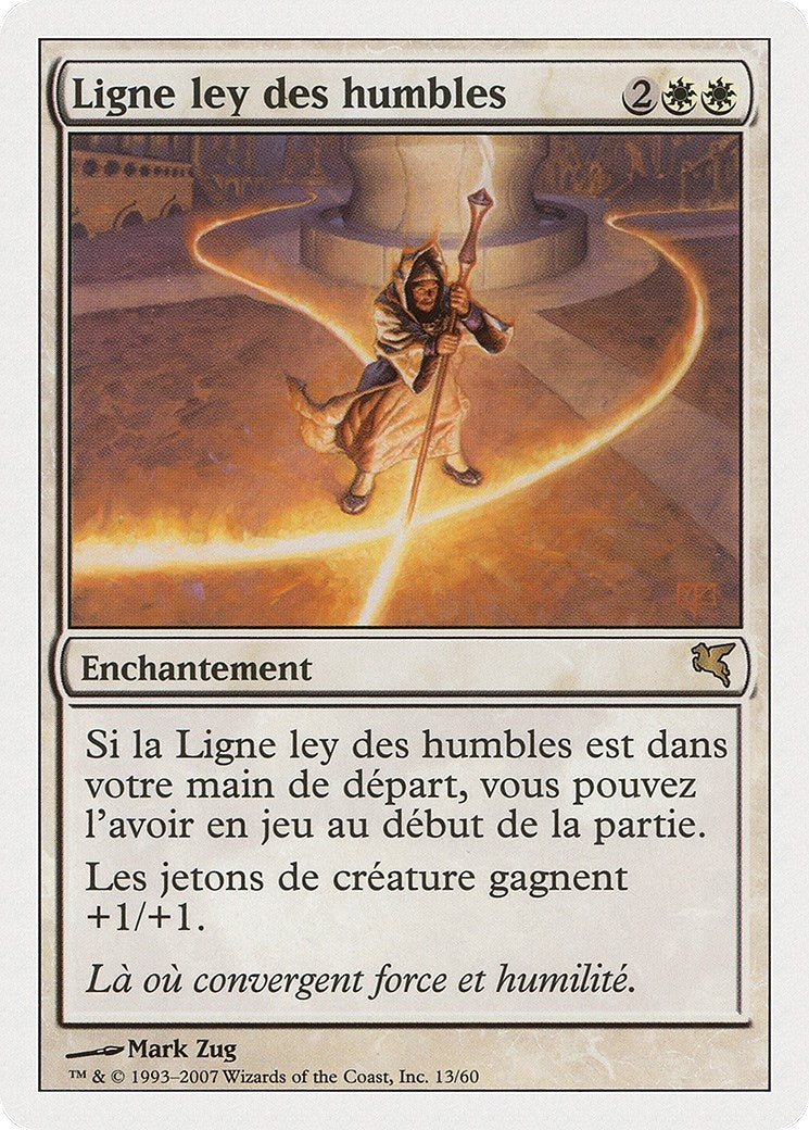Leyline of the Meek (French) - "Ligne ley des humbles" (J13) (Magic Encyclopedia 2005 (Salvat/Hachette))