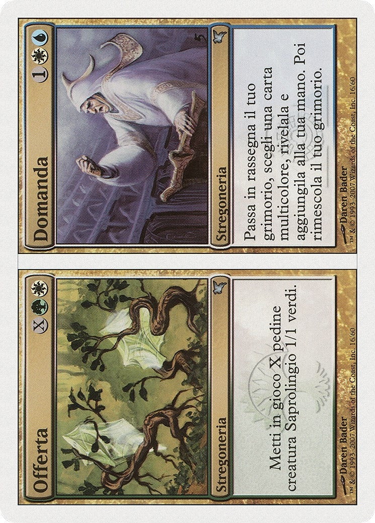 Supply // Demand (Italian) - "Offerta // Domanda" (J16) (J16) (Magic Encyclopedia 2005 (Salvat/Hachette))