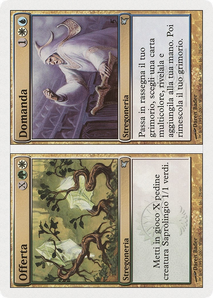 Supply // Demand (Italian) - "Offerta // Domanda" (J28) (J28) (Magic Encyclopedia 2005 (Salvat/Hachette))