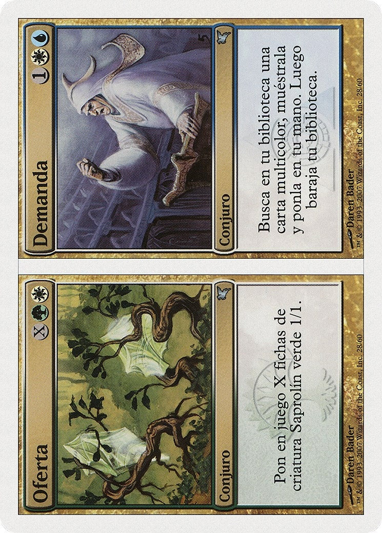 Supply // Demand (Spanish) - "Oferta // Demanda" (J28) (J28) (Magic Encyclopedia 2005 (Salvat/Hachette))