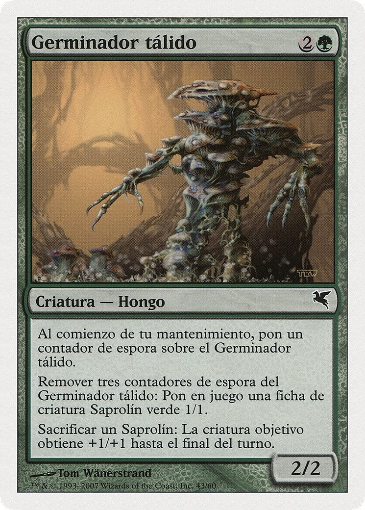 Thallid Germinator (Spanish) - "Germinador talido" (J43) (J43) (Magic Encyclopedia 2005 (Salvat/Hachette))