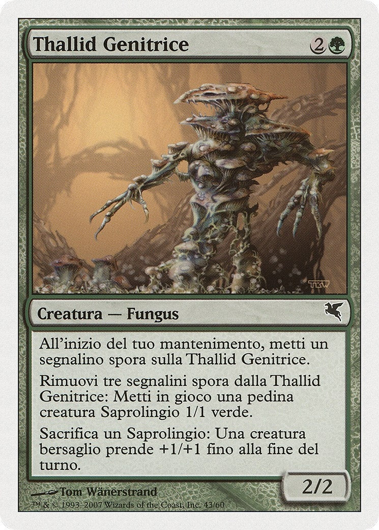Thallid Germinator (Italian) - "Thallid Genitrice" (J43) (J43) (Magic Encyclopedia 2005 (Salvat/Hachette))