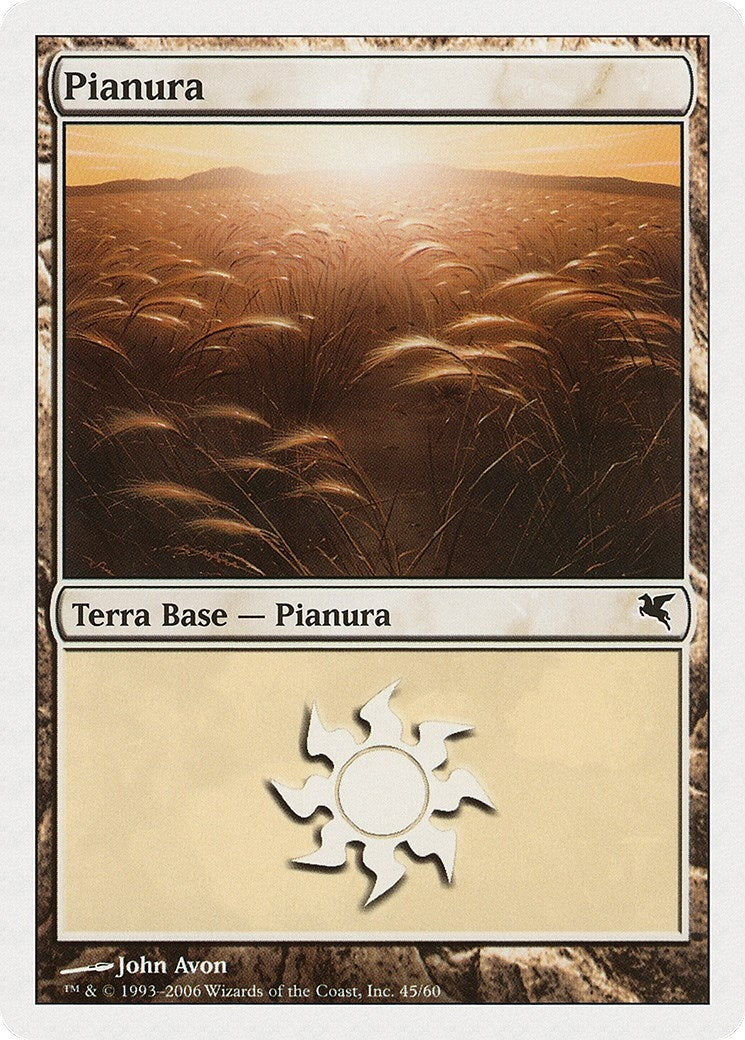 Plains (Italian) - "Pianura" (G45) (G45) (Magic Encyclopedia 2005 (Salvat/Hachette))