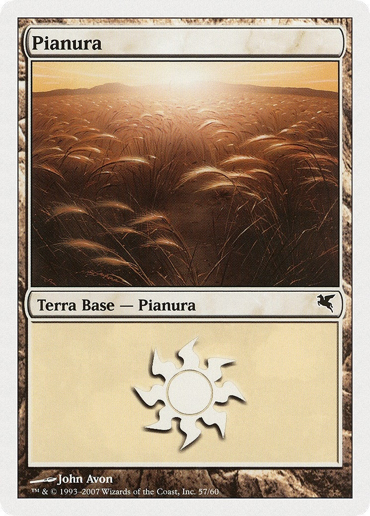 Plains (Italian) - "Pianura" (L57) (L57) (Magic Encyclopedia 2005 (Salvat/Hachette))