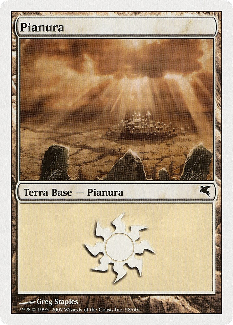 Plains (Italian) - "Pianura" (L58) (L58) (Magic Encyclopedia 2005 (Salvat/Hachette))