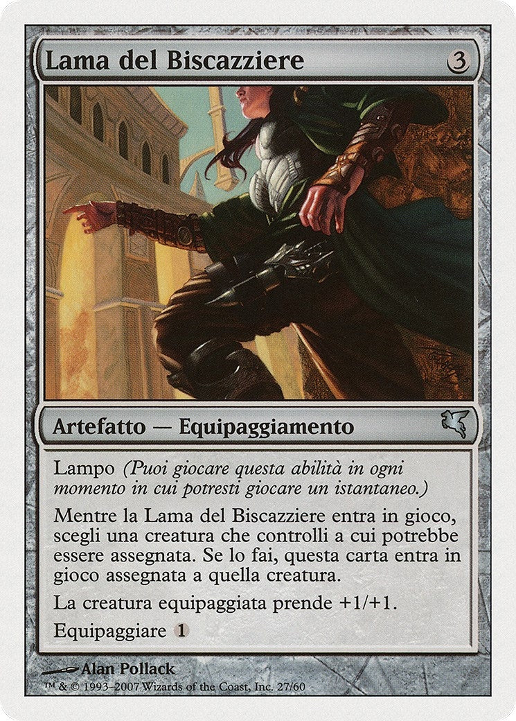 Grifter's Blade (Italian) - "Lama del Biscazziere" (L27) (L27) (Magic Encyclopedia 2005 (Salvat/Hachette))