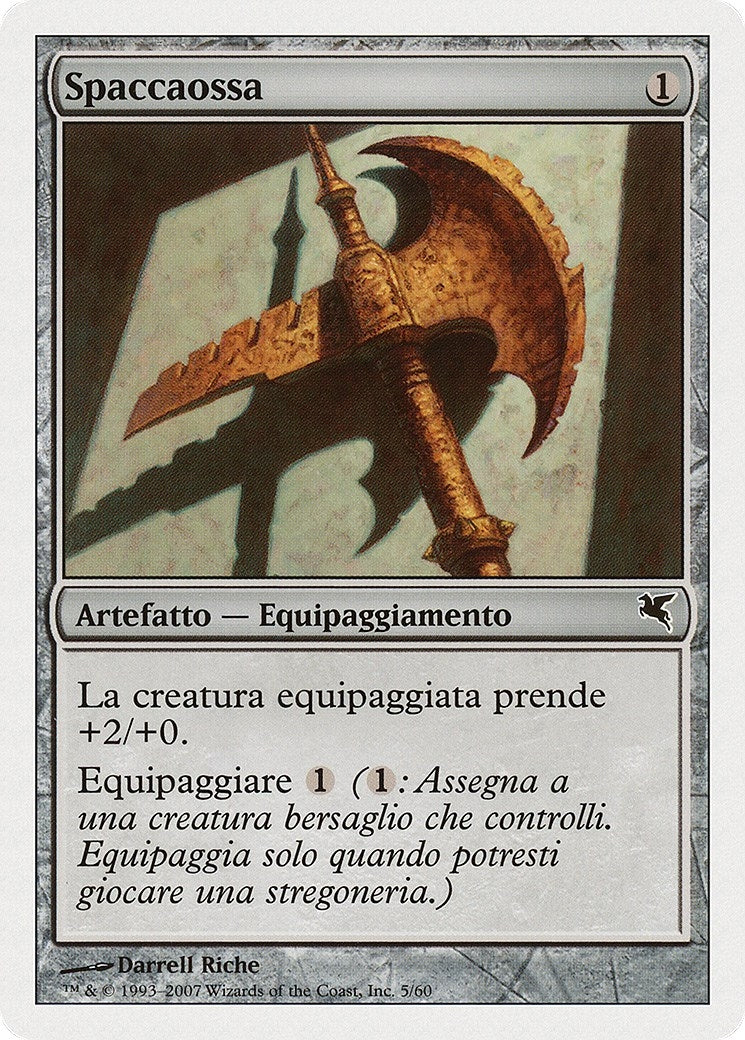 Bonesplitter (Italian) - "Spaccaossa" (L5) (L5) (Magic Encyclopedia 2005 (Salvat/Hachette))