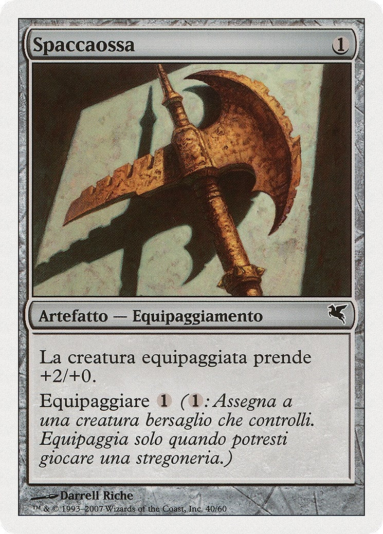 Bonesplitter (Italian) - "Spaccaossa" (L40) (L40) (Magic Encyclopedia 2005 (Salvat/Hachette))
