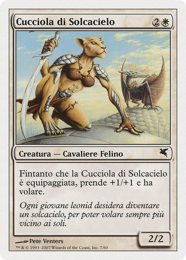 Skyhunter Cub (Italian) - "Cucciola di Solcacielo" (L7) (L7) (Magic Encyclopedia 2005 (Salvat/Hachette))