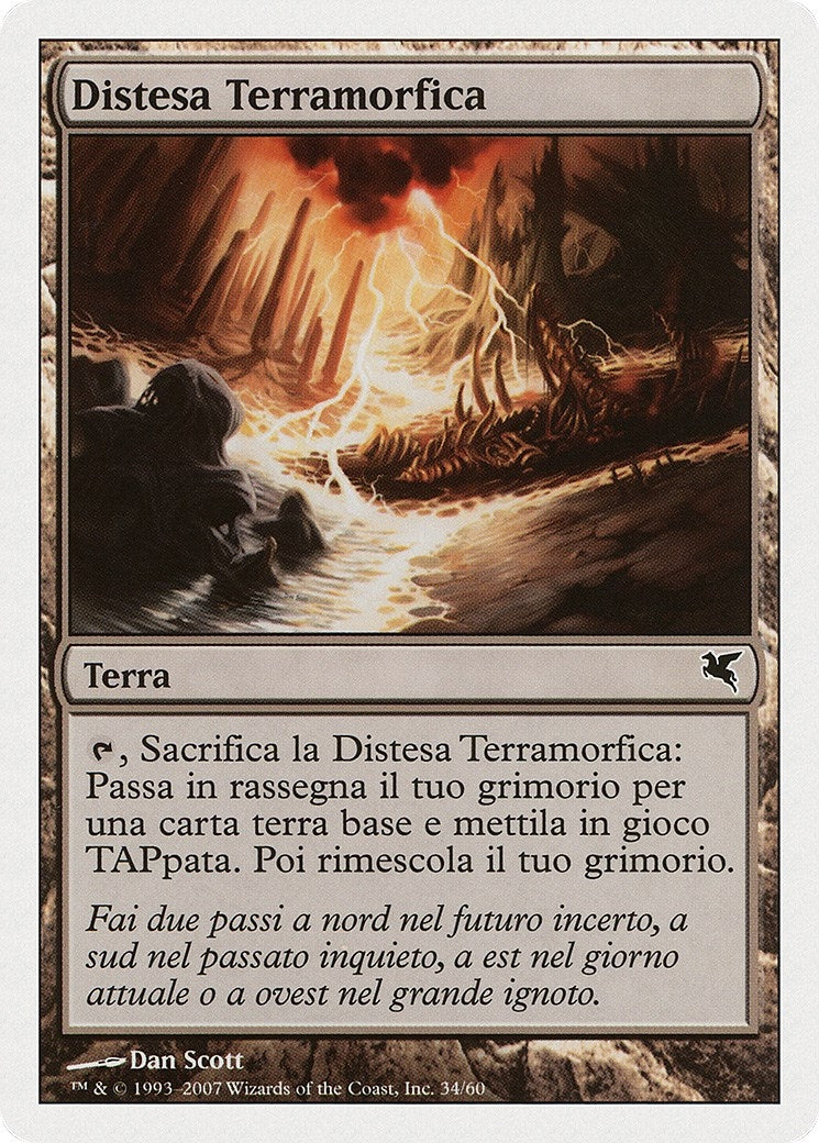 Terramorphic Expanse (Italian) - "Distesa Terramorfica" (L34) (L34) (Magic Encyclopedia 2005 (Salvat/Hachette))