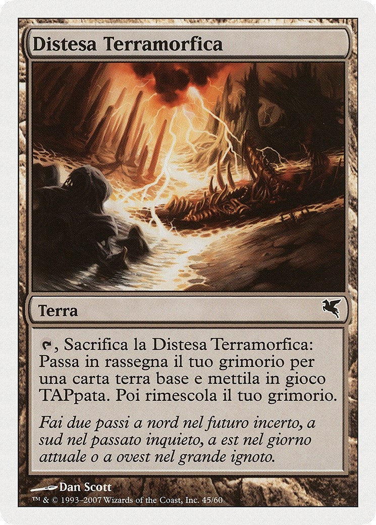 Terramorphic Expanse (Italian) - "Distesa Terramorfica" (L45) (L45) (Magic Encyclopedia 2005 (Salvat/Hachette))