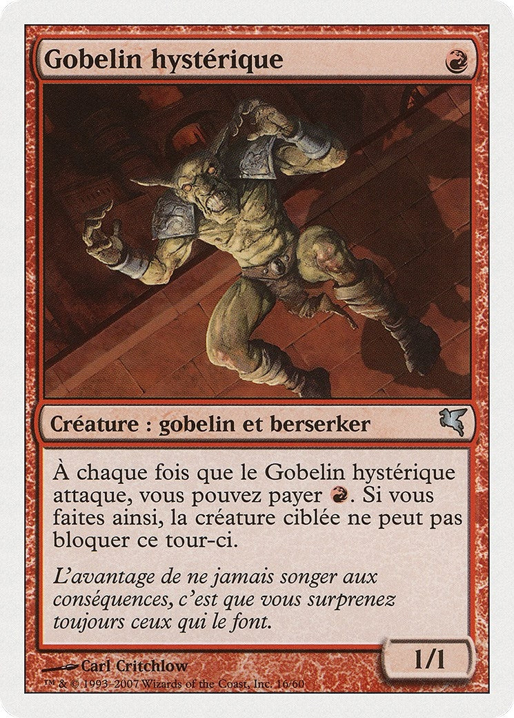 Frenzied Goblin (French) - "Gobelin hysterique" (I16) (Magic Encyclopedia 2005 (Salvat/Hachette))