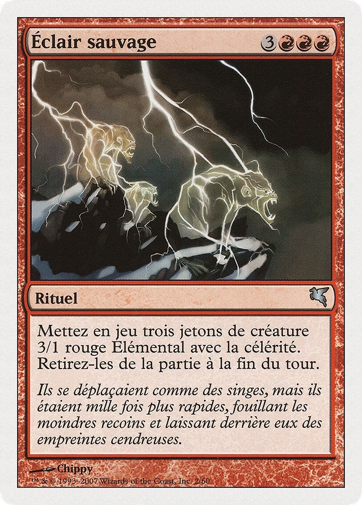 Feral Lightning (French) - "Eclair sauvage" (I2) (I2) (Magic Encyclopedia 2005 (Salvat/Hachette))