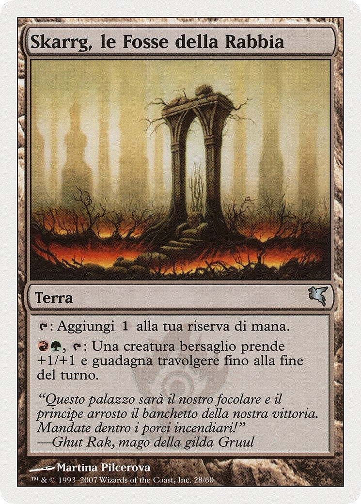 Skarrg, the Rage Pits (Italian) - "Skarrg, le Fosse della Rabbia" (I28) (Magic Encyclopedia 2005 (Salvat/Hachette))