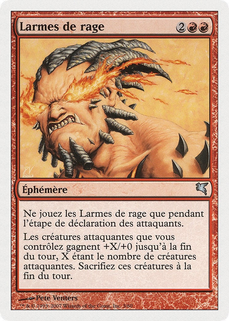 Tears of Rage (French) - "Larmes de rage" (I3) (Magic Encyclopedia 2005 (Salvat/Hachette))