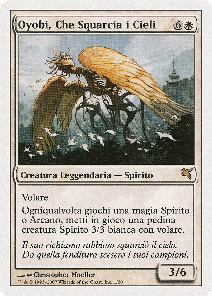 Oyobi, Who Split the Heavens (Italian) - "Oyobi, Che Squarcia i Cieli" (C1) (Magic Encyclopedia 2005 (Salvat/Hachette))