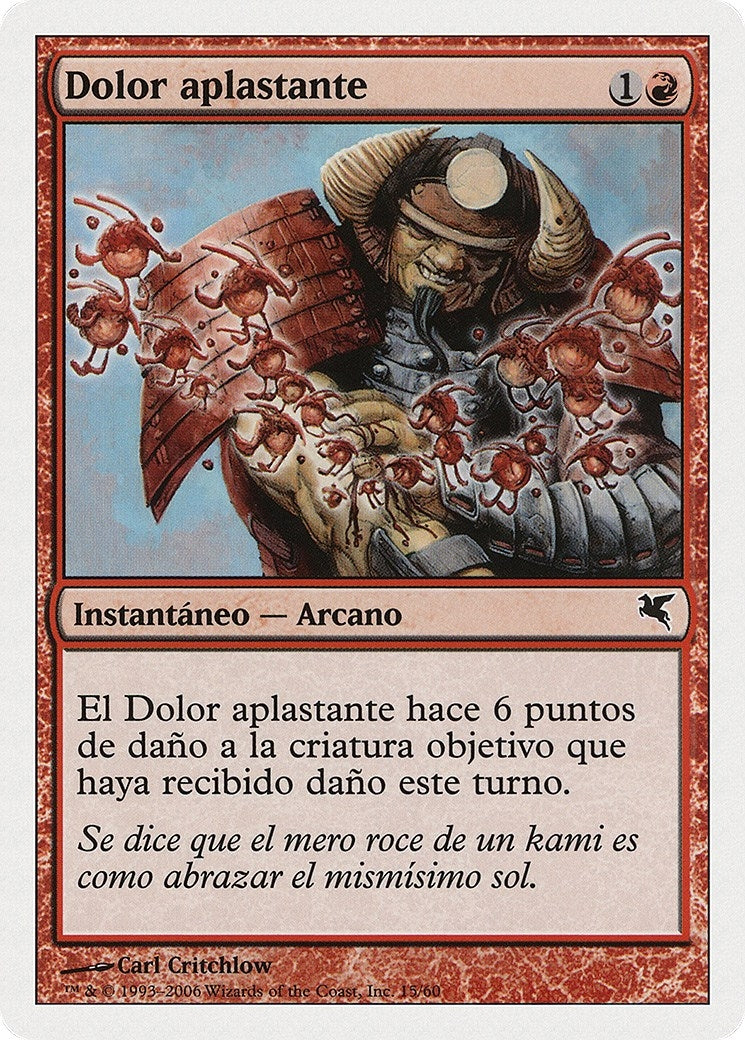 Crushing Pain (Spanish) - "Dolor aplastante" (C15) (Magic Encyclopedia 2005 (Salvat/Hachette))