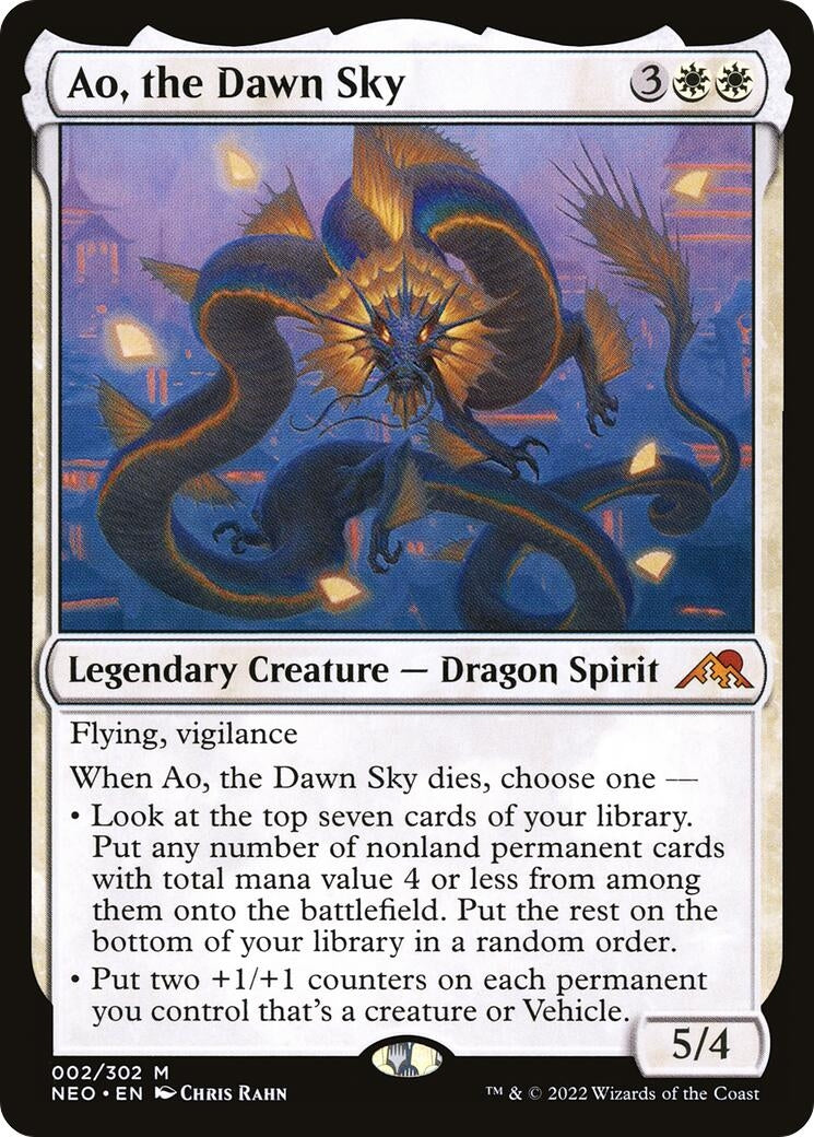 Ao, the Dawn Sky (2) (Kamigawa: Neon Dynasty)