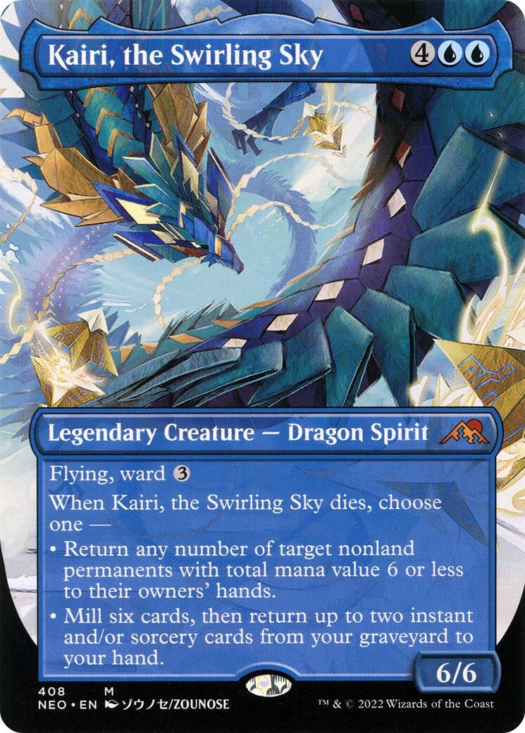 Kairi, the Swirling Sky (Borderless) (408) (Kamigawa: Neon Dynasty)