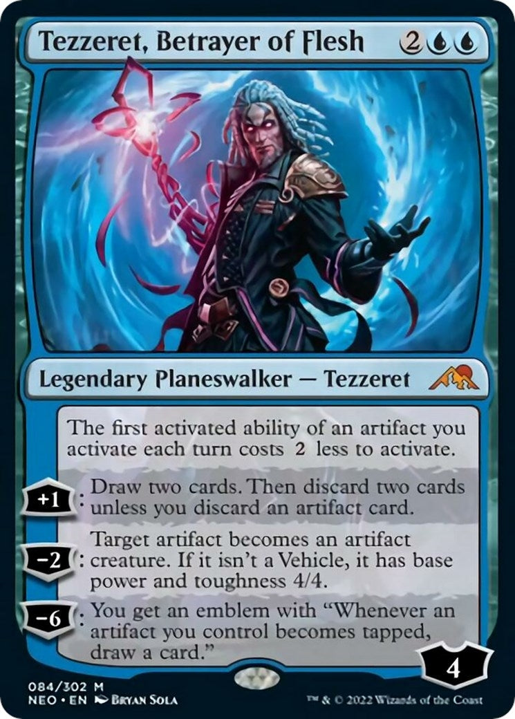 Tezzeret, Betrayer of Flesh (84) (Kamigawa: Neon Dynasty)