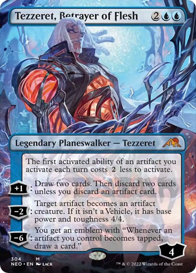 Tezzeret, Betrayer of Flesh (Borderless) (304) (Kamigawa: Neon Dynasty)