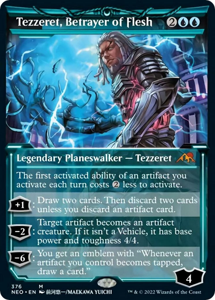 Tezzeret, Betrayer of Flesh (Showcase) (376) (Kamigawa: Neon Dynasty)