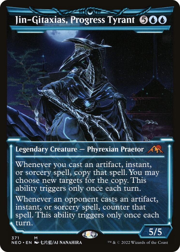 Jin-Gitaxias, Progress Tyrant (Showcase) (371) (Kamigawa: Neon Dynasty)