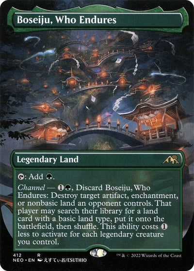 Boseiju, Who Endures (Borderless) (412) (Kamigawa: Neon Dynasty)