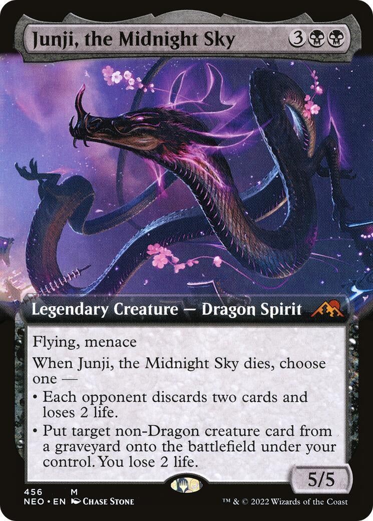 Junji, the Midnight Sky (Extended Art) (456) (Kamigawa: Neon Dynasty)