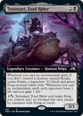 Tatsunari, Toad Rider (Extended Art) (461) (Kamigawa: Neon Dynasty)