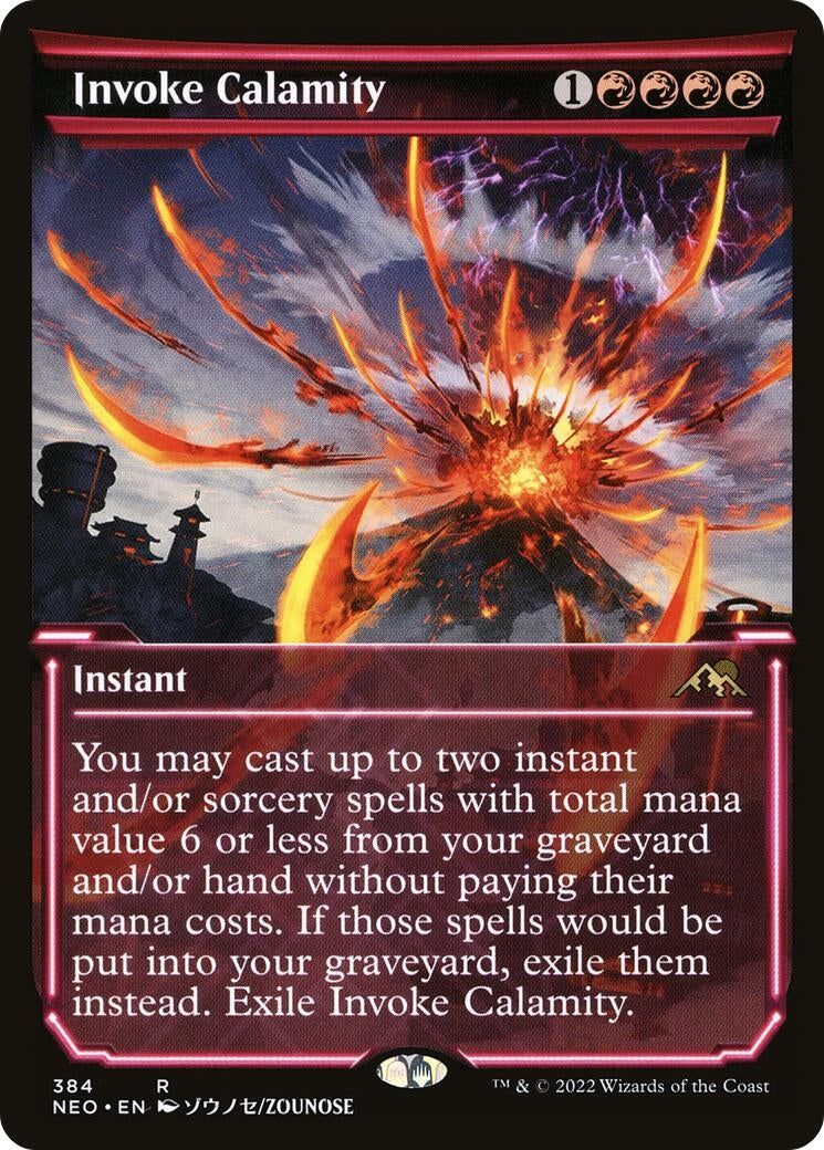 Invoke Calamity (Showcase) (384) (Kamigawa: Neon Dynasty)