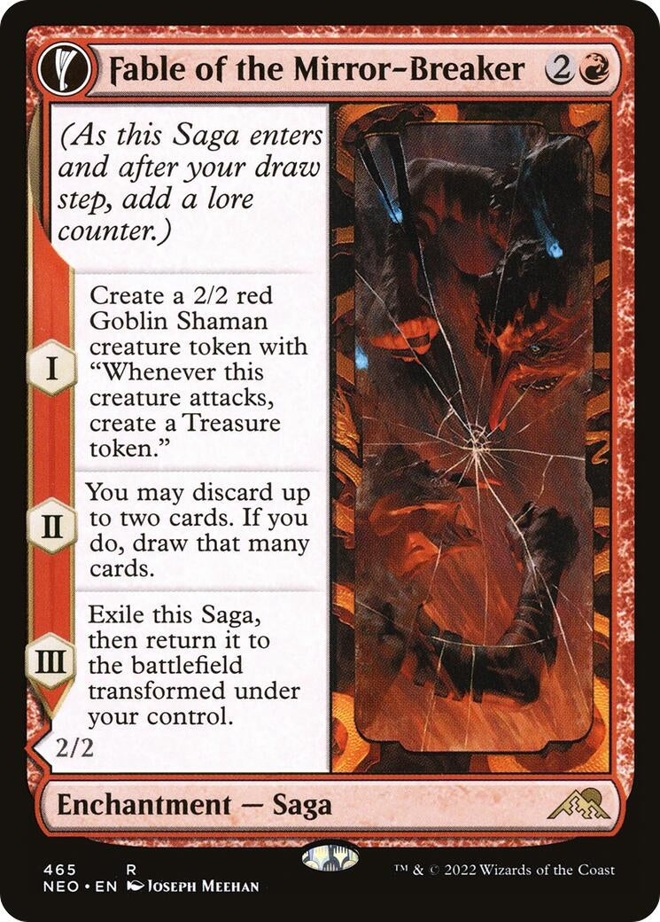 Fable of the Mirror-Breaker (Extended Art) (465) (Kamigawa: Neon Dynasty)