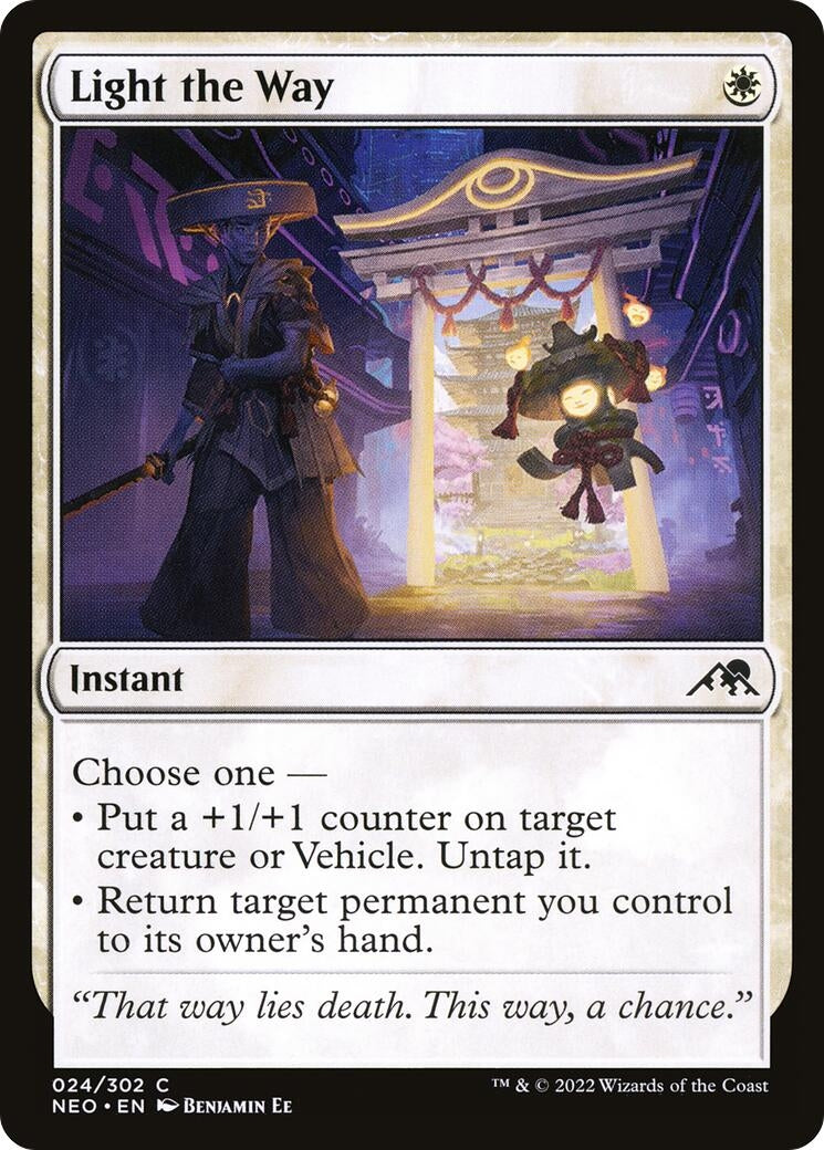Light the Way (24) (Kamigawa: Neon Dynasty)